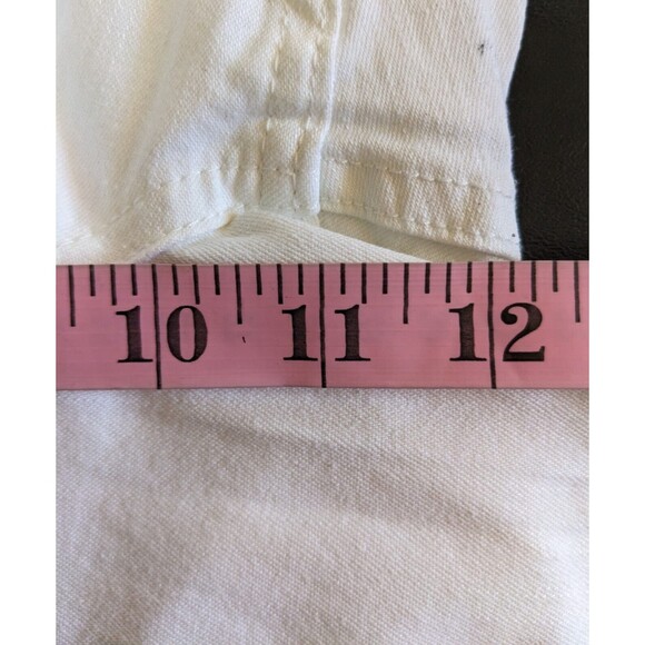 Riders By Lee Womens Jeans Sz 12 white Mid Rise Capri Pull-On Pants Stretch - Picture 6 of 10